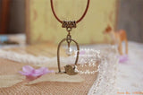 Flyleaf Handmade Retro Bronze Bird Imitation Pearl Long Leather chain necklaces & pendants for women Vintage Jewelry